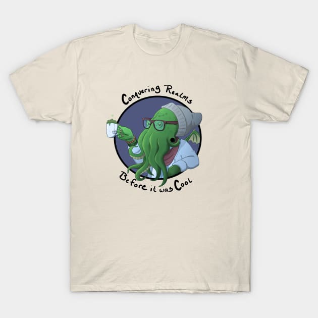 Hipster Cthulhu T-Shirt by AnaKing